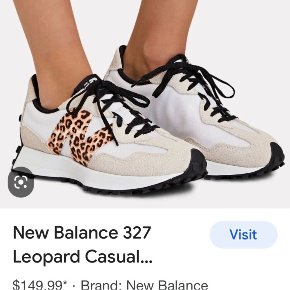 New Balance 327 with leopard “N”